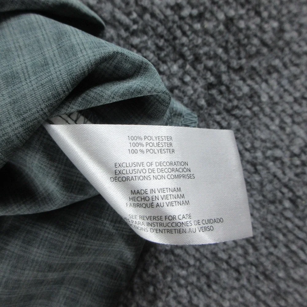 Orvis Shirt Mens L Green Check Short Sleeve Button Up Casual Outdoor Golf - Picture 5 of 9